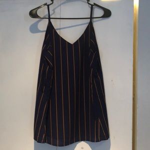 Gold and blue blouse